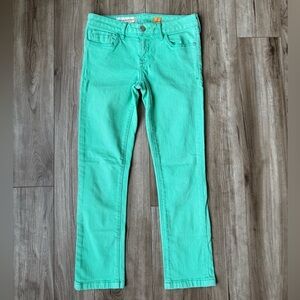 Pilcro Anthropologie mint Green Crop Ankle Jeans Size 25